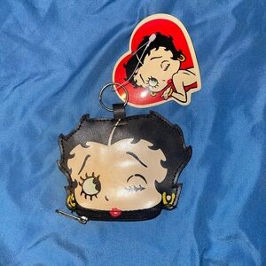 Betty boop keychain coin purse